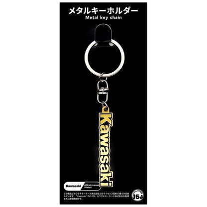 カワサキ タンク エンブレム ゴールド メタルキーホルダー