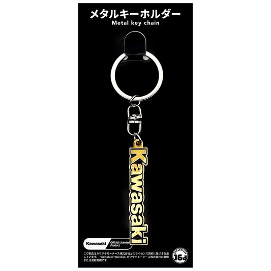 カワサキ タンク エンブレム ゴールド メタルキーホルダー