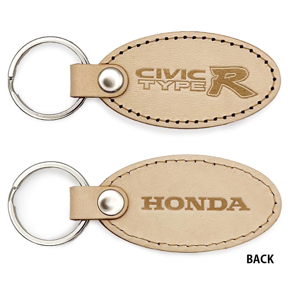 ホンダ CIVIC (EK9)TYPE R エンブレム 国産レザーキーホルダー