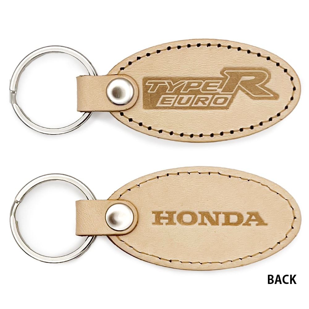 ホンダ CIVIC(FN2)TYPE R EURO エンブレム 国産レザーキーホルダー