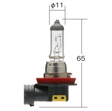 フォグランプ用 ノーマルハロゲンバルブ H8 クリア 12V 35W T11 1個入