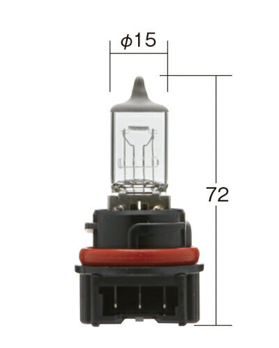 Motorcycle Headlight Normal Halogen Bulb HS5 Clear 12V 35/30W T15 1 pc.