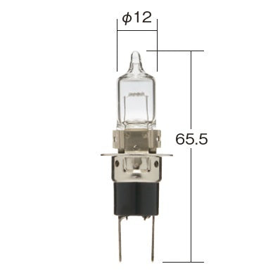 Fog Lamp Normal Halogen Bulb H3c (Bi-pin) Clear 12V 55W T12 1 pc.