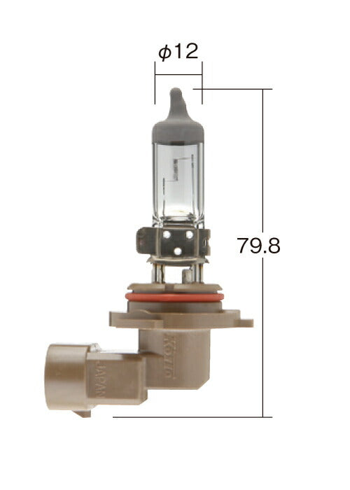 ハイパワーハロゲンバルブ HB4(9006) クリア 12V 51W(55W) T12 1個入