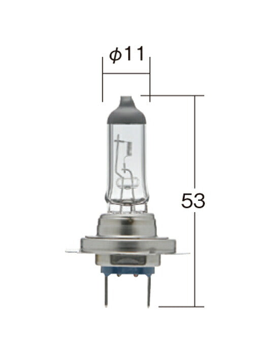 ヘッドランプ用 ノーマルハロゲンバルブ H7 クリア 12V 55W T11 1個入