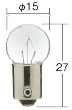 Incandescent Bubble Clear 24V 6W G14 1 pc.