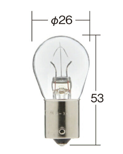 Tail/Turn Signal Lamp Normal Incandescent Bulb Vibration Resistant Clear 24V 25W S25 1pc