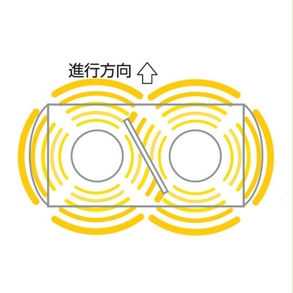 緑色散光式警光灯 M型 43型 幅430mmタイプ 緑 24V