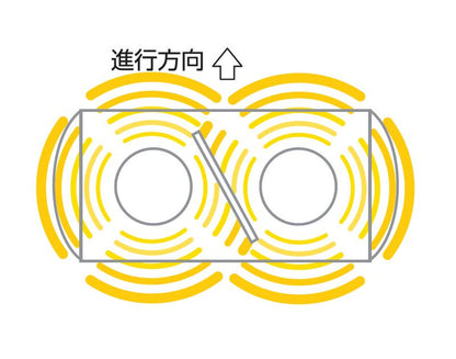 Yellow Rotating Warning Light, M Type, 43 Type, 430mm Width, Yellow, 24V