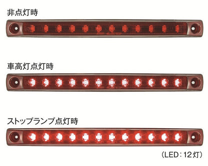 LED車高灯\U0026ストップランプ(横型) コネクタ無し 24V 1個入