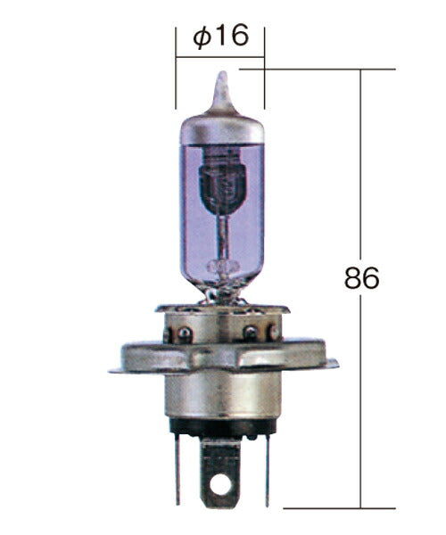 ホワイトビーム Ver2 H4U ホワイト 12V 60/55W T16 1個入