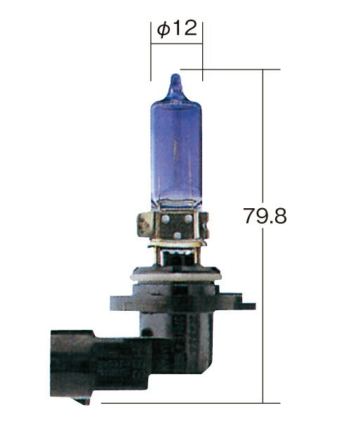 ホワイトビーム Ver3 HB3(9005) ホワイト 12V 60W(65W) T12 2個入