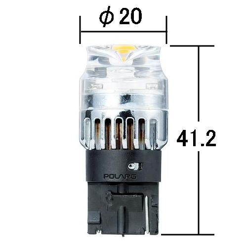 Polaarg LED T20 Type White 12V 2.5W 1 pc. for Backup Lamp