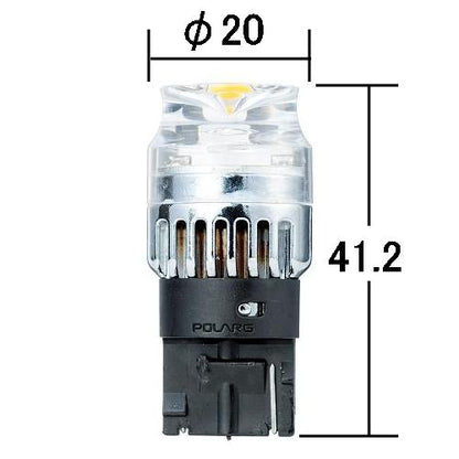 Polaarg LED T20 Type White 12V 2.5W 1 pc. for Backup Lamp