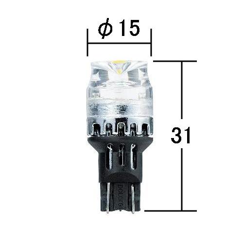 PolarG LED T16 Type Backup Lamp, White, 12V 2.5W, 1 pc.