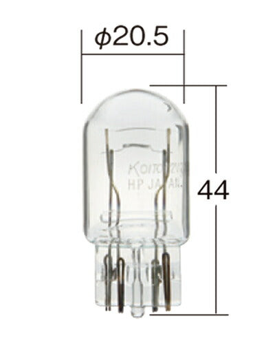 ハイパワーバルブ クリア 12V 21/5W T20/ダブル