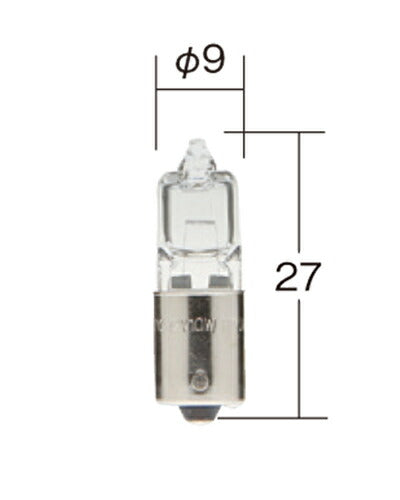 ハイパワーバルブ クリア 12V 10W T8