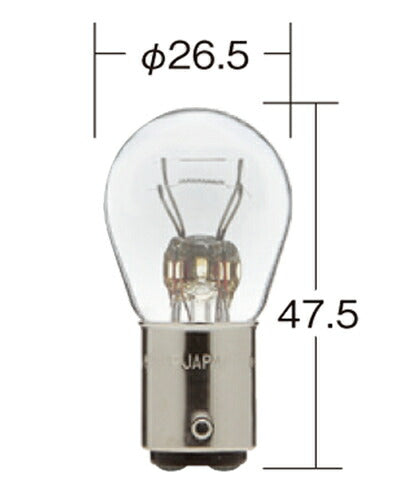 ハイパワーバルブ クリア 12V 27/8W S25/ダブル