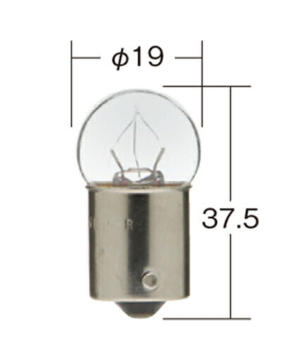 ハイパワーバルブ 耐振 クリア 24V 12W G18