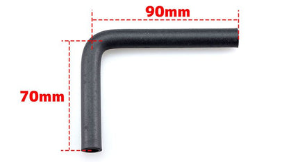 耐油L型2層ホース ガソリン対応 ブラック 内径8mm