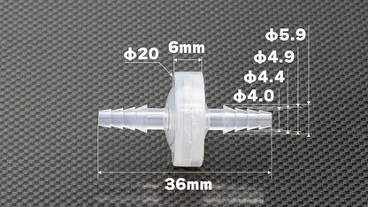 ワンウェイバルブ ダイヤフラムタイプ 内径3-5mmホース用