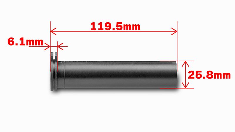 スロットルパイプ ブラック HONDA 110mm用  ジャイロX/UP/キャノピー モンキー Z50J ライブDIO