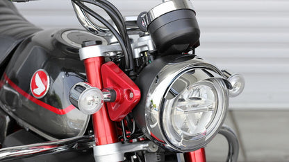 Headlight Visor, Chrome Plated, Monkey 125, Piyopiyo