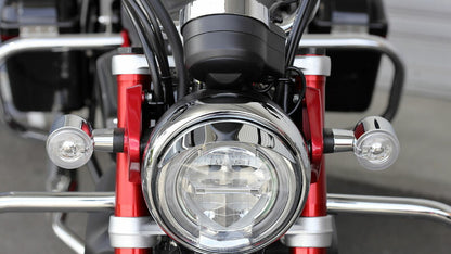 Headlight Visor, Chrome Plated, Monkey 125, Piyopiyo