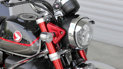 Headlight Visor, Chrome Plated, Monkey 125, Piyopiyo