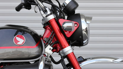 Headlight Visor, Chrome Plated, Monkey 125, Piyopiyo