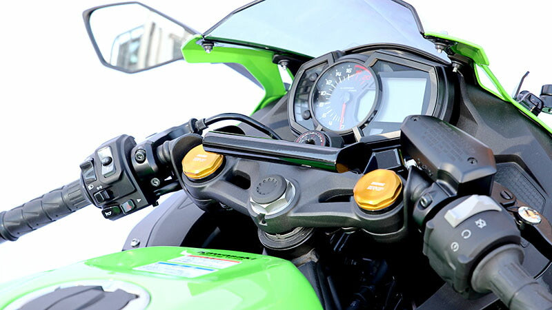 ハンドルマウントステー ブラック 黒 150mm ニンジャZX-25R ニンジャZX-25RSE ニンジャ スマホ ナビ USB 純正ハンドル対応