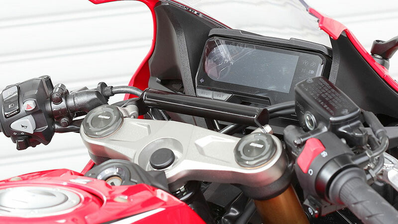 ハンドルマウントステー ブラック 黒 CBR650R スマホ ナビ USB 純正ハンドル対応