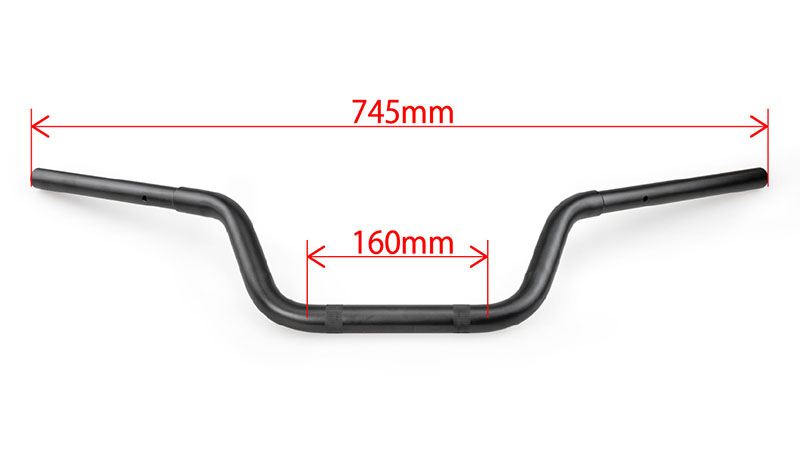 ハンドルバー 30mmバック マットブラック レブル1100DCT/T/S Edition