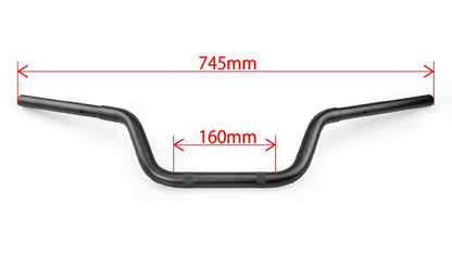 ハンドルバー 30mmバック マットブラック レブル1100DCT/T/S Edition