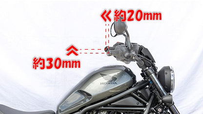 ハンドルバー 30mmバック マットブラック レブル1100DCT/T/S Edition