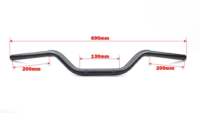 Fifty Bar Handlebar + Matte Black Rebel 250/S