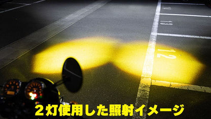 フォグランプ M1 15W 3000K/6000K IP68 イエロー/ホワイト