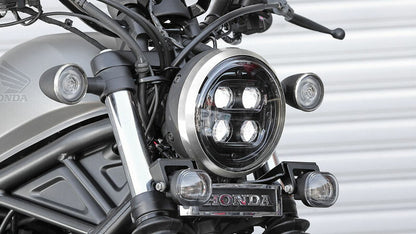 [Outlet] Headlight Rim, Chrome Plated, 1 pc, Rebel 250, Rebel 500, Rebel 1100