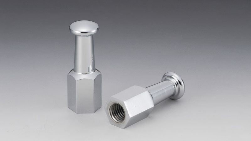 Two 10mm double cap nuts