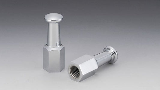 Two 10mm double cap nuts
