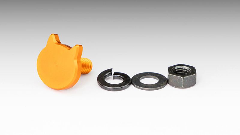 にゃんばーボルト オレンジアルマイト M6×15mm 1個入り