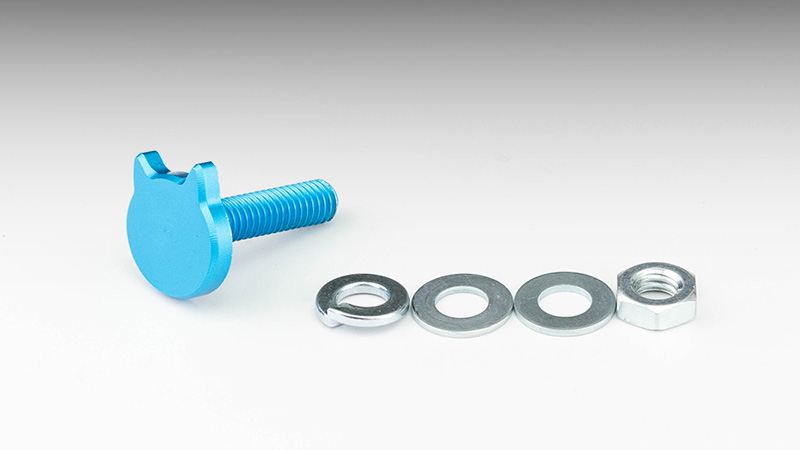 にゃんばーボルト ロングタイプ ブルーアルマイト M6×23.5mm 1個入り