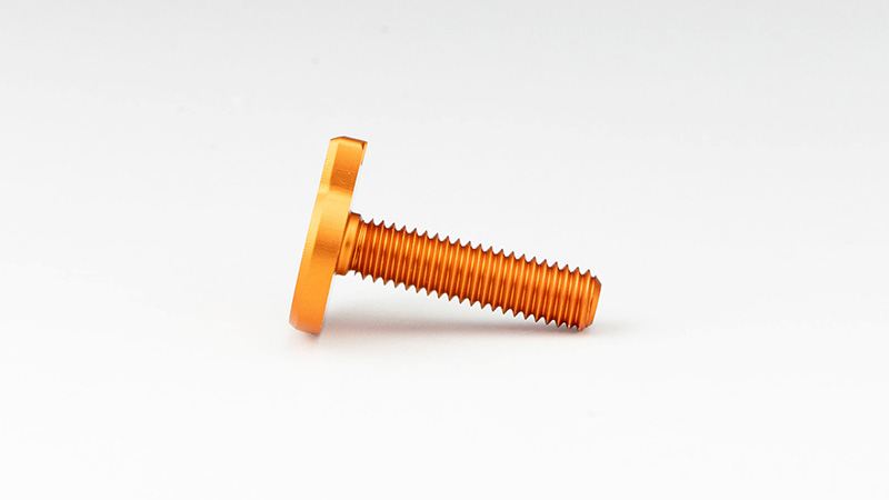 にゃんばーボルト ロングタイプ オレンジアルマイト M6×23.5mm 1個入り