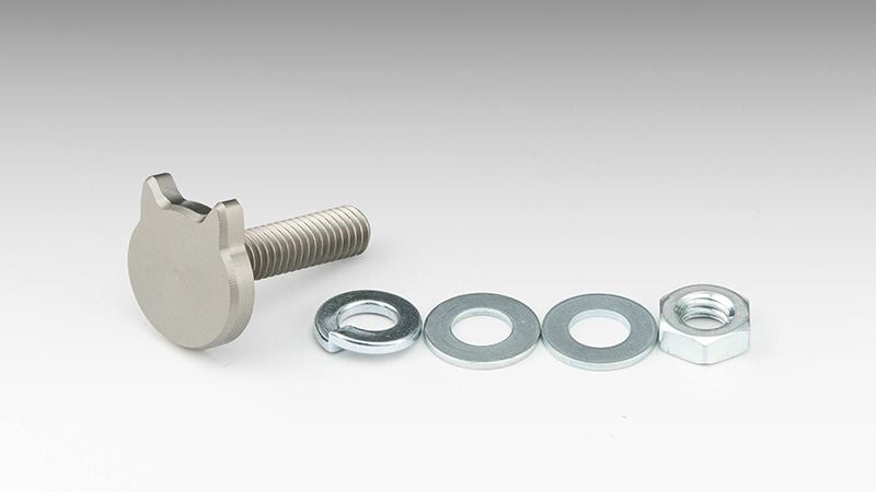 にゃんばーボルト ロングタイプ グレーアルマイト M6×23.5mm 1個入り