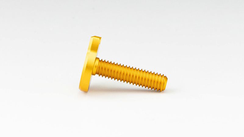 にゃんばーボルト ロングタイプ ゴールドアルマイト M6×23.5mm 1個入り