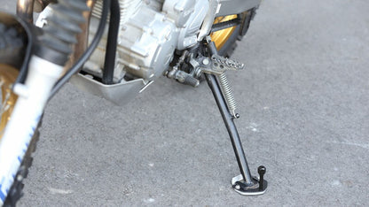 サイドスタンド ワイドプレート\U0026エクステンション シルバー 銀 ブラック 黒 セロー250 セロー250S
