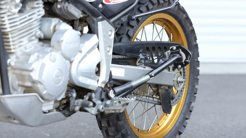 サイドスタンド ワイドプレート\U0026エクステンション シルバー 銀 ブラック 黒 セロー250 セロー250S