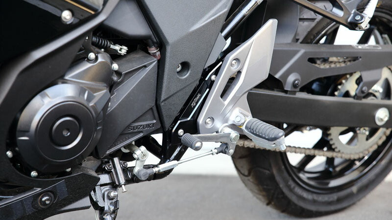 Step-Up Brackets, Black Anodized, 2 Positions, GSX250R