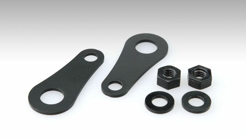 【アウトレット】Nanoランプ専用ステー ミラーマウント用 ブラック 黒 フロント 左右セット
