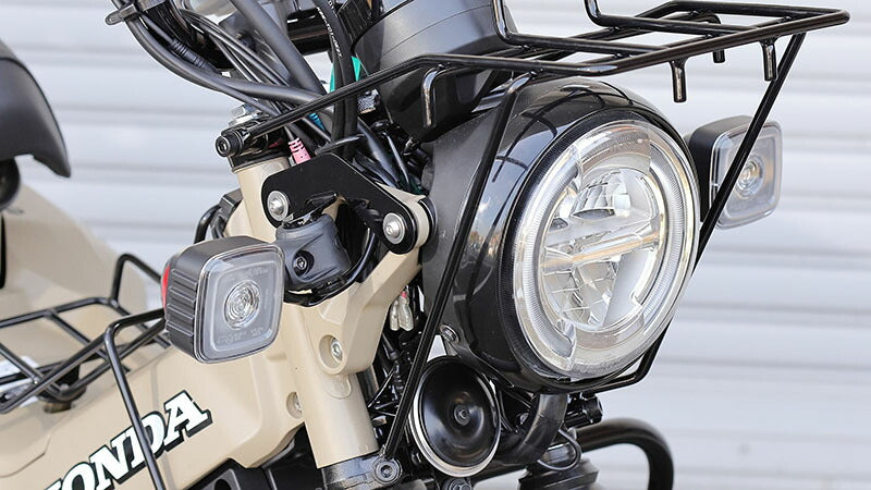 【アウトレット】ウインカーリロケーションステー フロント ブラック 黒 CT125 ハンターカブ